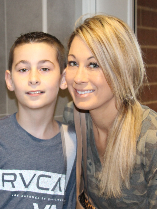 Son and mom